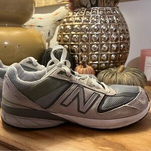 Grey New Balance 990V5 trainers #NewBalance #Sneakers #990